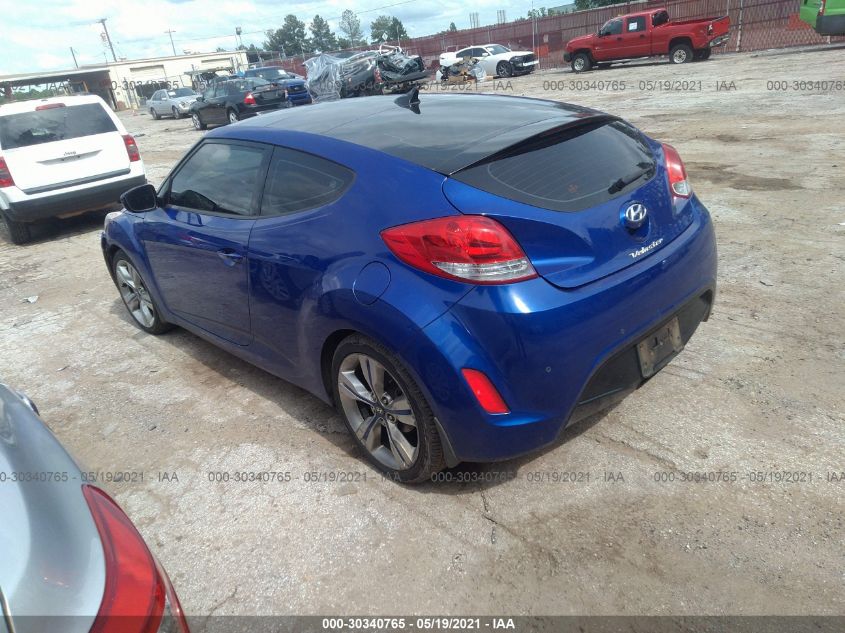 2013 HYUNDAI VELOSTER W/BLACK INT KMHTC6AD8DU112886