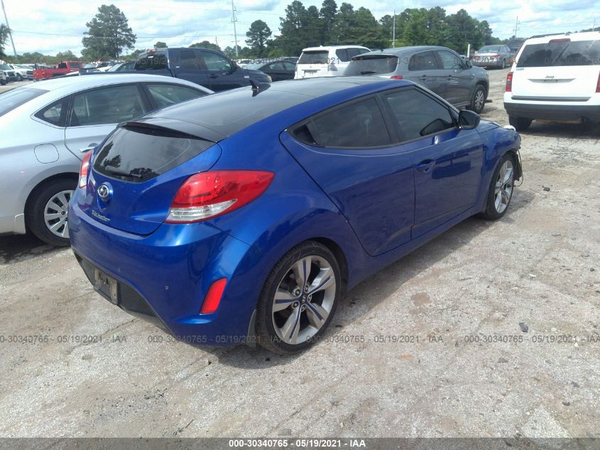 2013 HYUNDAI VELOSTER W/BLACK INT KMHTC6AD8DU112886