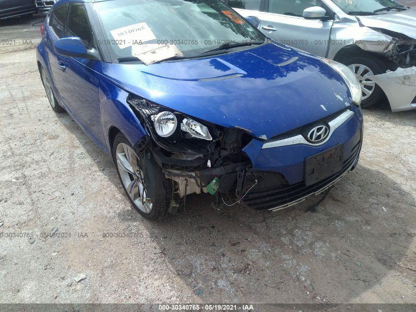 2013 HYUNDAI VELOSTER W/BLACK INT KMHTC6AD8DU112886