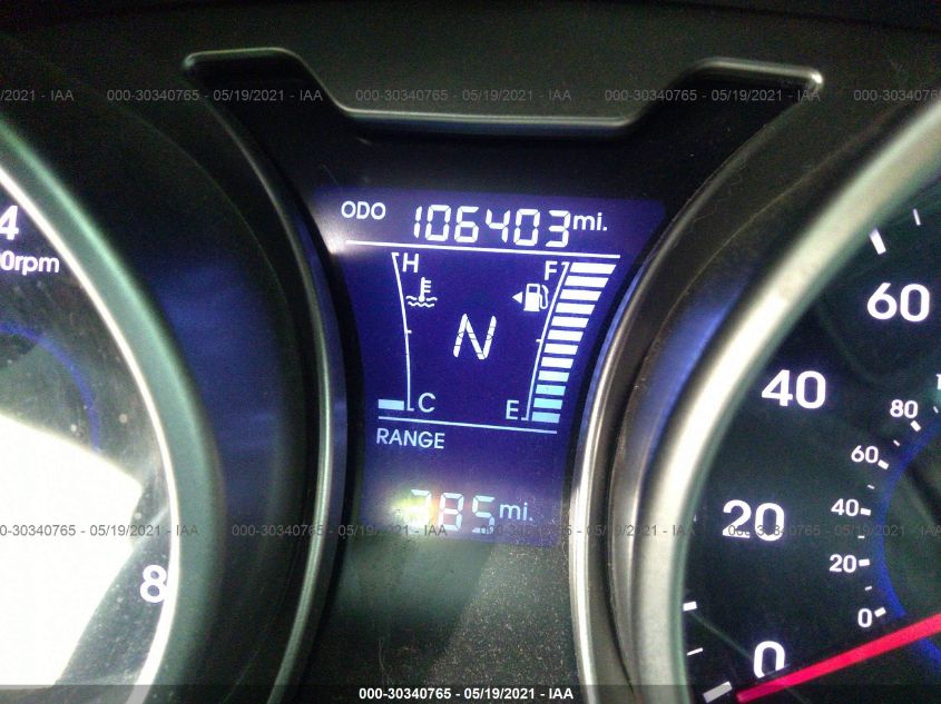 2013 HYUNDAI VELOSTER W/BLACK INT KMHTC6AD8DU112886
