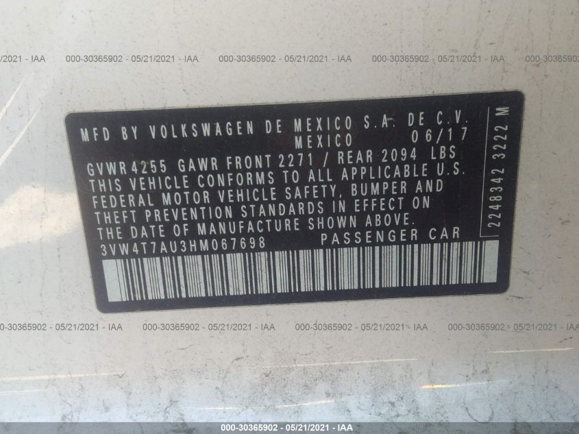 Volkswagen Golf GTI 2017 -auction- 8