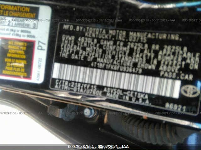 2015 TOYOTA CAMRY XLE/SE/LE/XSE 4T1BF1FK6FU936479