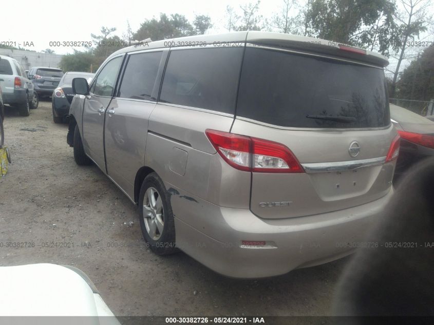 2013 NISSAN QUEST SV JN8AE2KP3D9070092