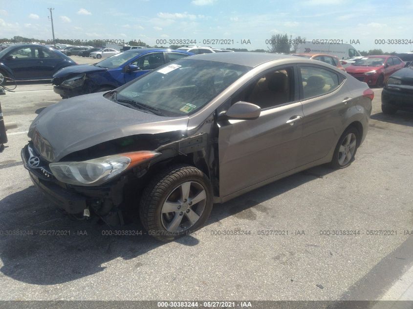 2013 HYUNDAI ELANTRA GLS 5NPDH4AEXDH309253