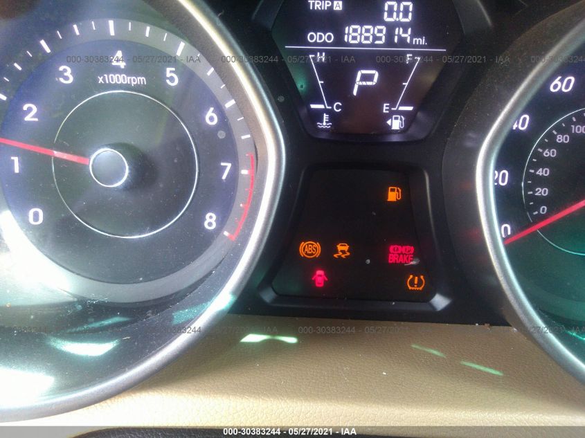 2013 HYUNDAI ELANTRA GLS 5NPDH4AEXDH309253
