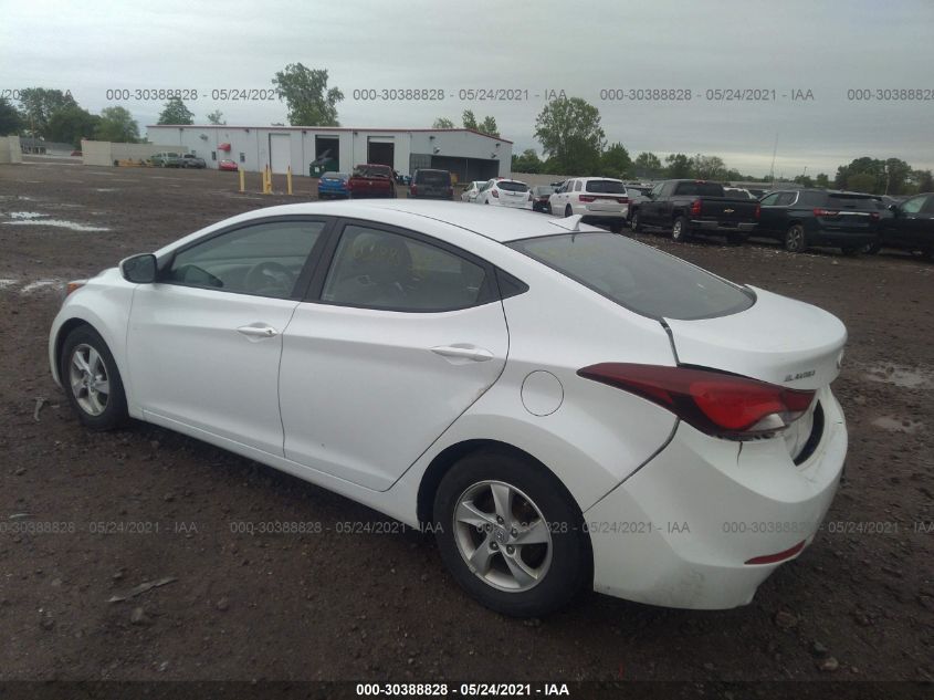 2015 HYUNDAI ELANTRA SE 5NPDH4AE5FH651342