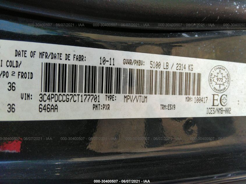 2013 DODGE JOURNEY R/T 3C4PDDEGXDT642878