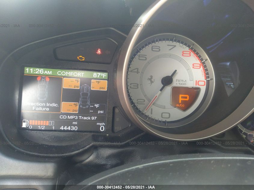 2013 FERRARI CALIFORNIA ZFF65TJA9D0195298
