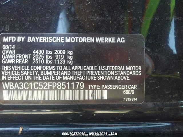 2015 BMW 3 SERIES 328I WBA3C1C52FP851179