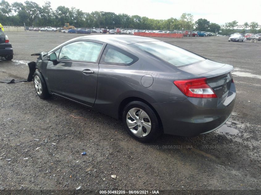 2013 HONDA CIVIC CPE LX 2HGFG3B5XDH529250