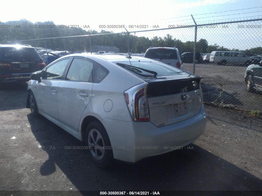 2013 TOYOTA PRIUS ONE/TWO/THREE/FOUR/FIVE JTDKN3DU6D1720542