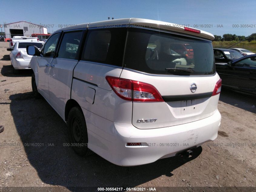 2013 NISSAN QUEST S JN8AE2KP6D9069728