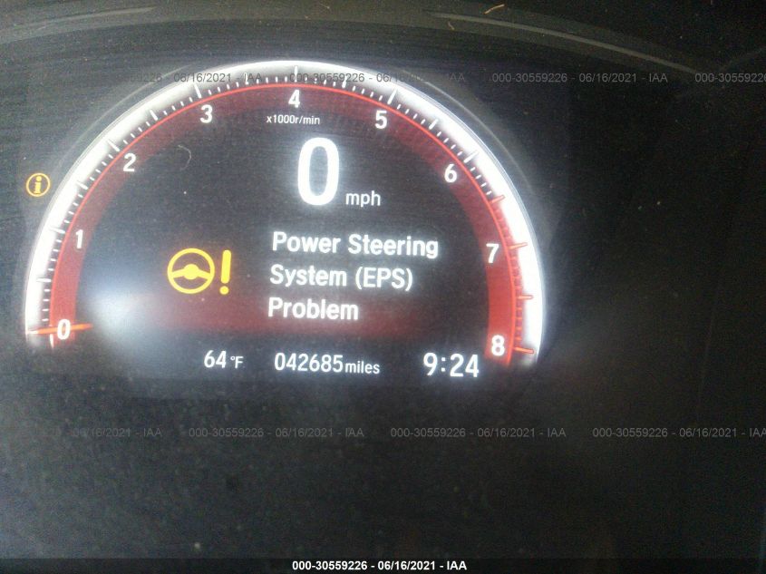 2017 HONDA CIVIC SEDAN SI 2HGFC1E58HH703074