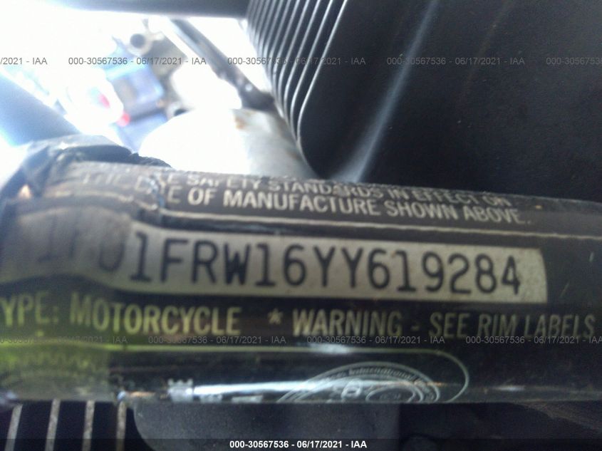 2000 HARLEY-DAVIDSON FLHRCI 1HD1FRW16YY619284