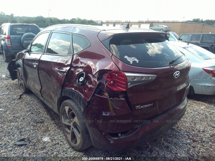 2016 HYUNDAI TUCSON LIMITED KM8J33A23GU044540