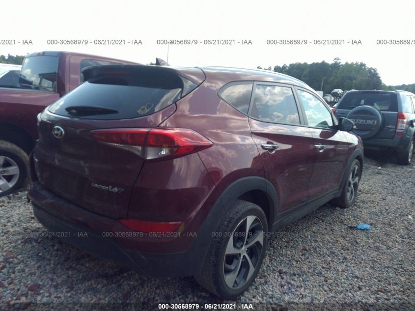 2016 HYUNDAI TUCSON LIMITED KM8J33A23GU044540