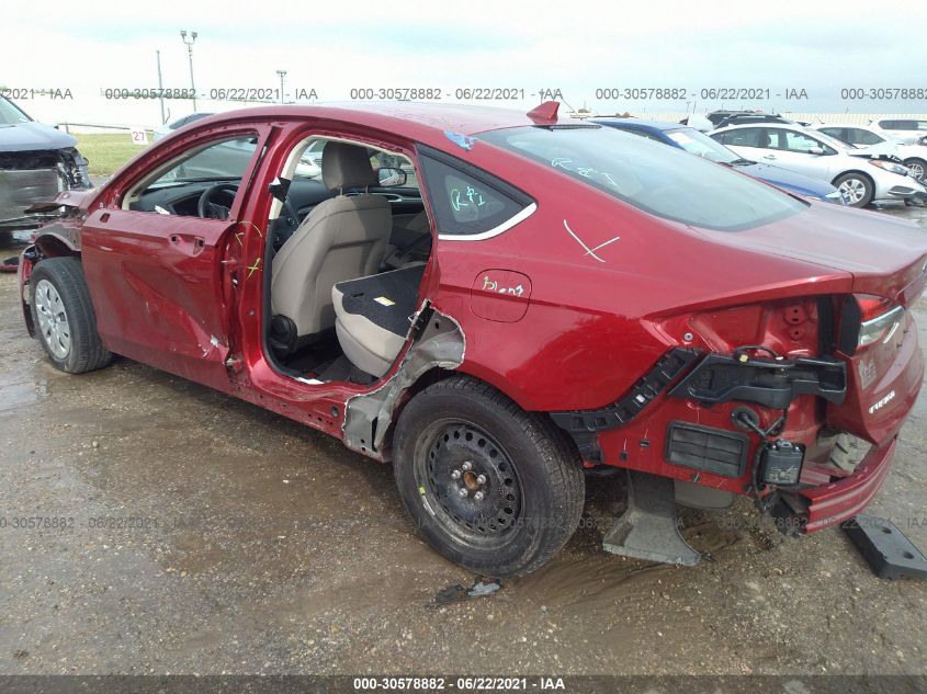 2020 FORD FUSION S 3FA6P0G77LR180872