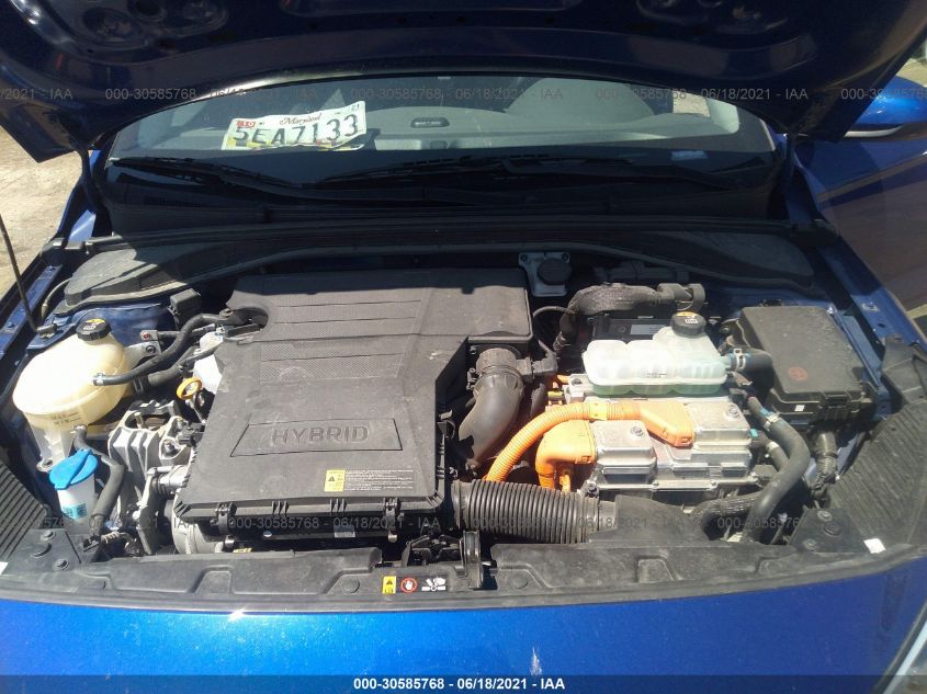 2019 HYUNDAI IONIQ HYBRID BLUE KMHC65LC7KU178929