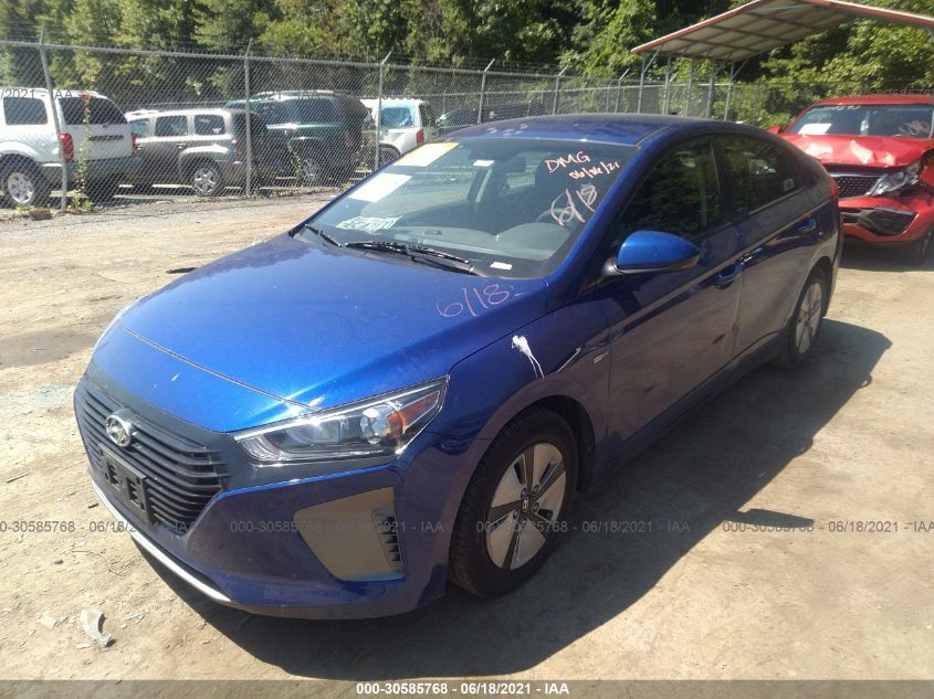 2019 HYUNDAI IONIQ HYBRID BLUE KMHC65LC7KU178929