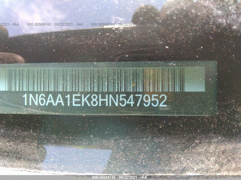 2017 NISSAN TITAN SV 1N6AA1EK8HN547952