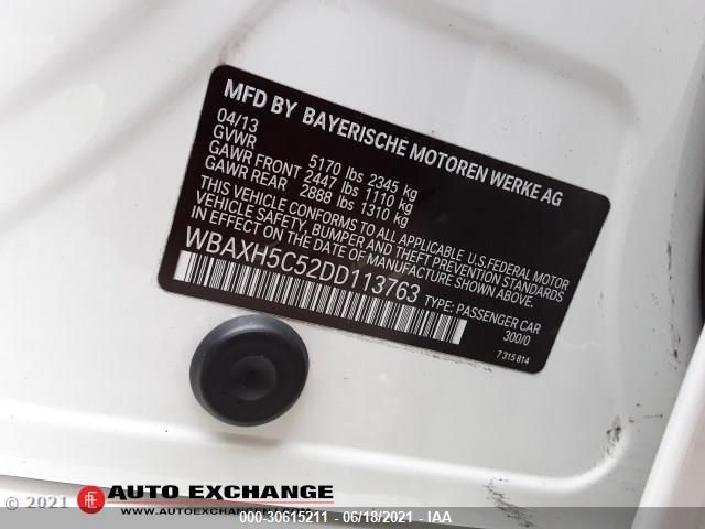 2013 BMW 5 SERIES 528I XDRIVE WBAXH5C52DD113763