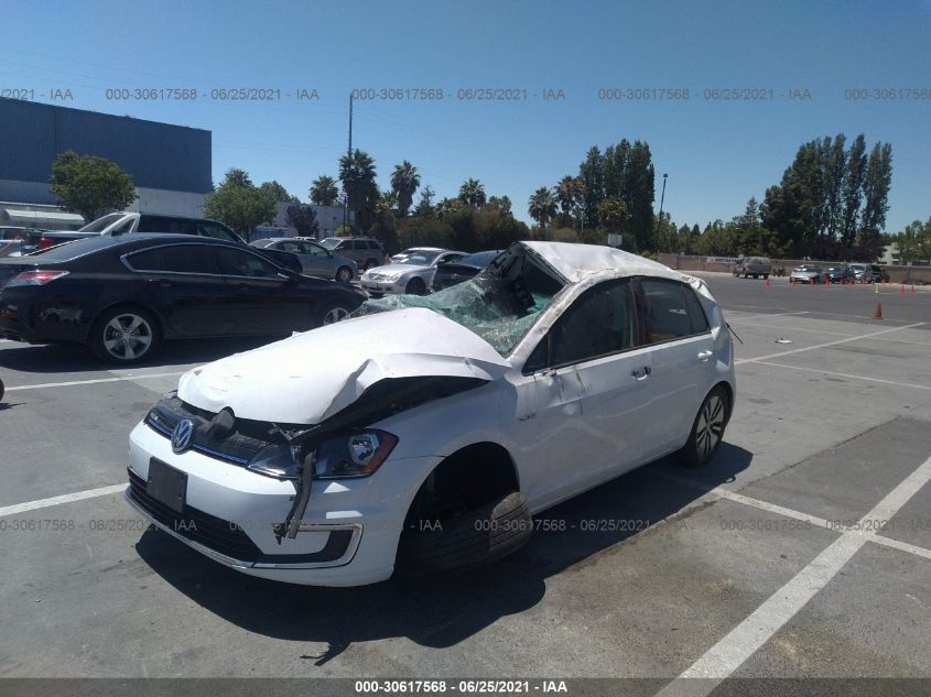 2016 VOLKSWAGEN E-GOLF SE WVWKP7AUXGW914505