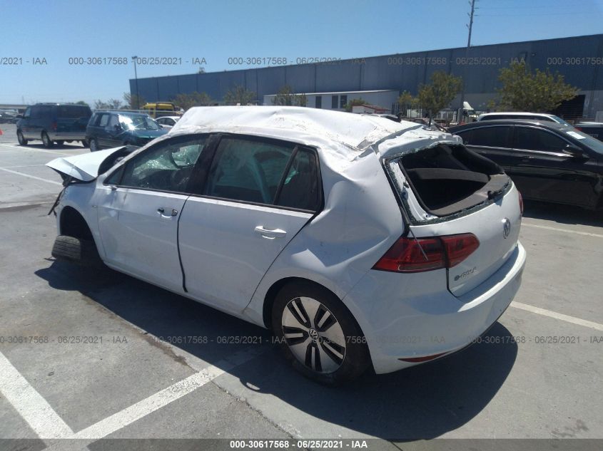 2016 VOLKSWAGEN E-GOLF SE WVWKP7AUXGW914505