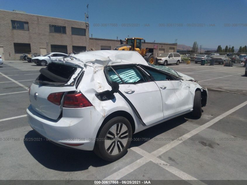 2016 VOLKSWAGEN E-GOLF SE WVWKP7AUXGW914505