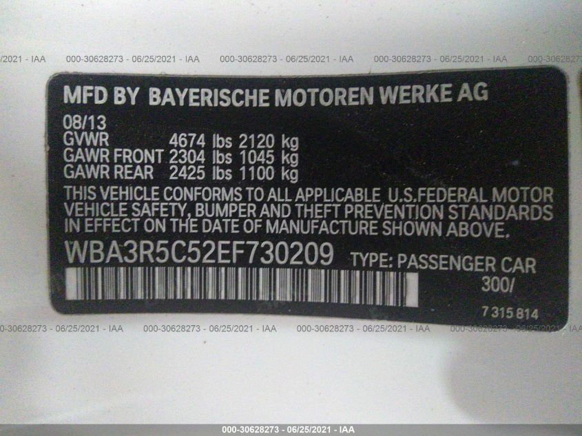 2014 BMW 4 SERIES 435I XDRIVE WBA3R5C52EF730209