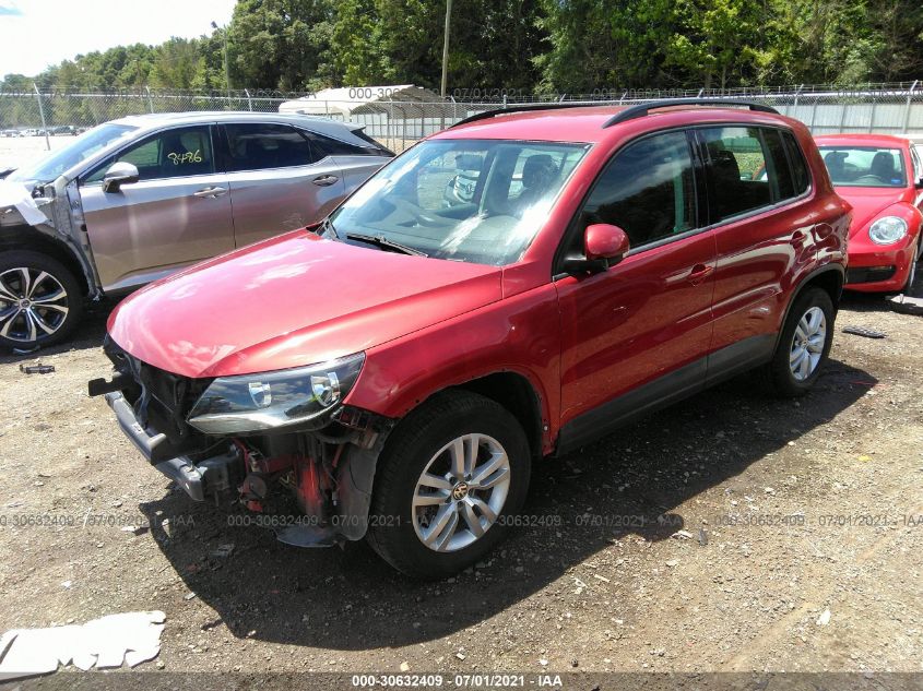 2015 VOLKSWAGEN TIGUAN S WVGBV7AXXFW091410