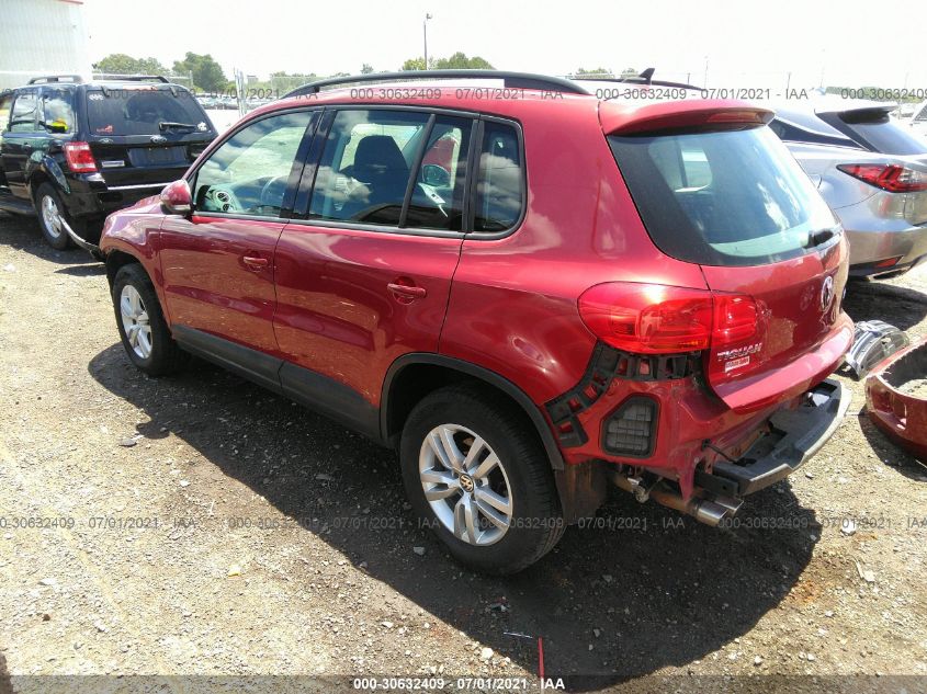 2015 VOLKSWAGEN TIGUAN S WVGBV7AXXFW091410