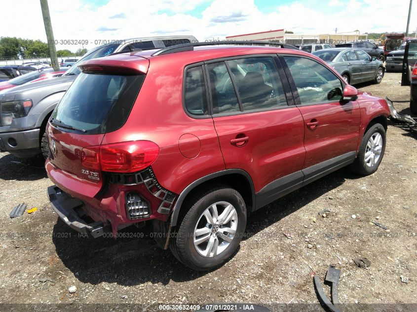 2015 VOLKSWAGEN TIGUAN S WVGBV7AXXFW091410