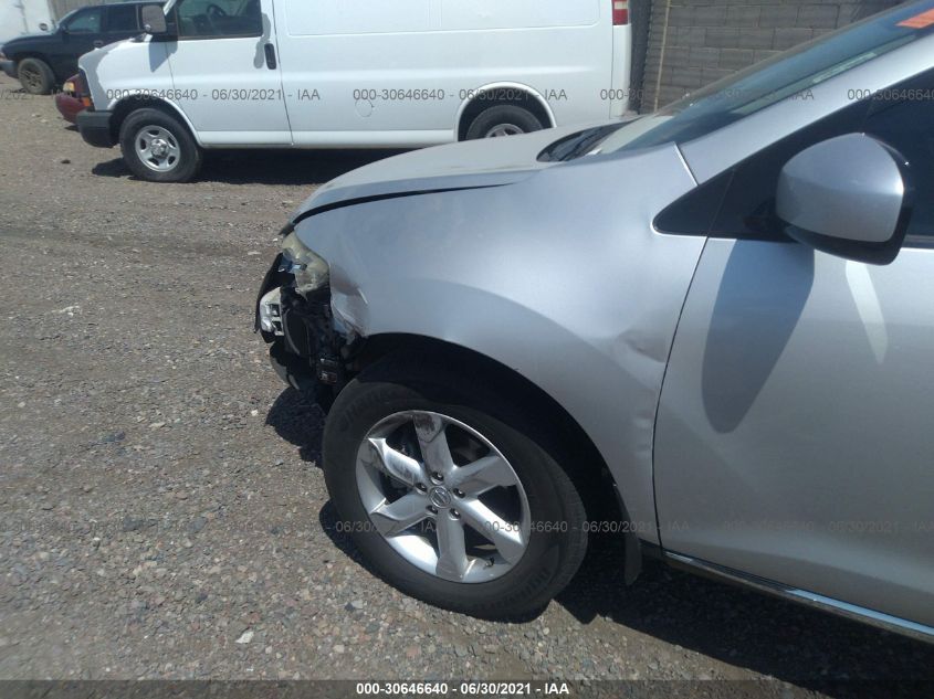 VIN: JN8AZ18U49W008155 NISSAN MURANO 2009 SILVER Photo 8