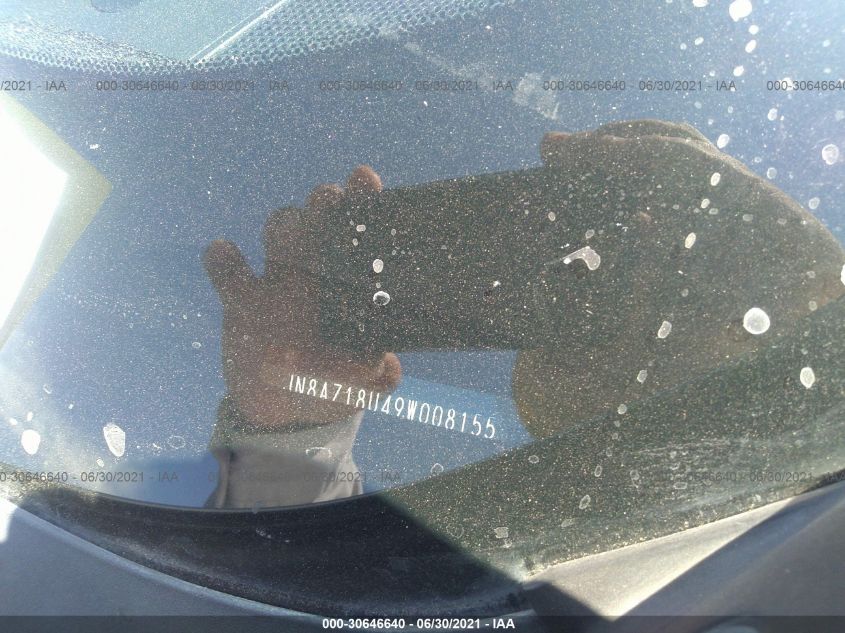 VIN: JN8AZ18U49W008155 NISSAN MURANO 2009 SILVER Photo 9