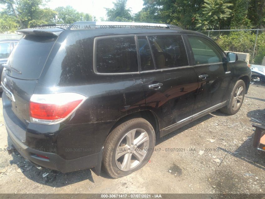 2013 TOYOTA HIGHLANDER LIMITED 5TDDK3EH9DS272660