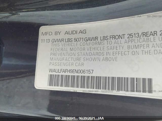 2014 AUDI A5 PREMIUM PLUS WAULFAFH9EN006157