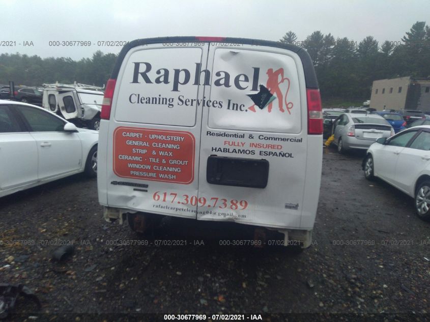 2014 CHEVROLET EXPRESS CARGO VAN 1GCWGFBA5E1117265