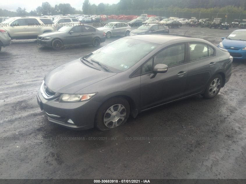 2013 HONDA CIVIC HYBRID 19XFB4F26DE200172