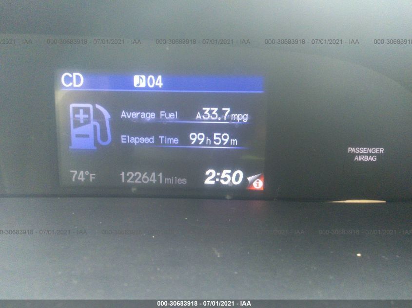 2013 HONDA CIVIC HYBRID 19XFB4F26DE200172