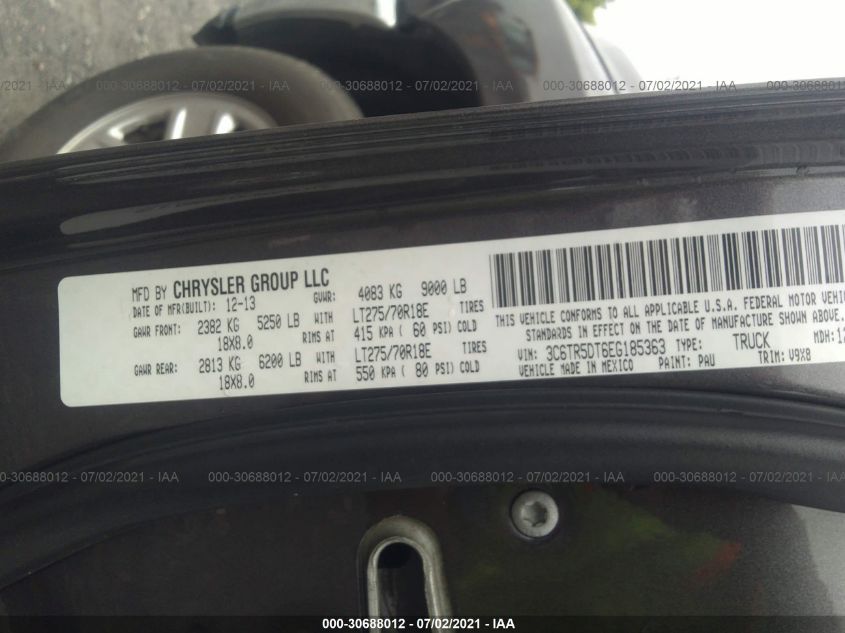 2014 RAM 2500 SLT 3C6TR5DT6EG185363