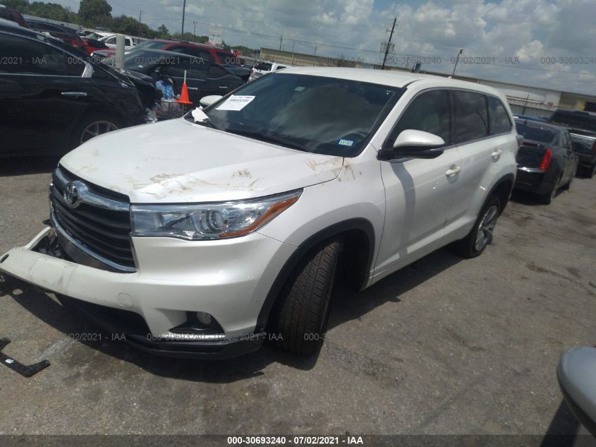 2015 TOYOTA HIGHLANDER LE 5TDZKRFH7FS115526