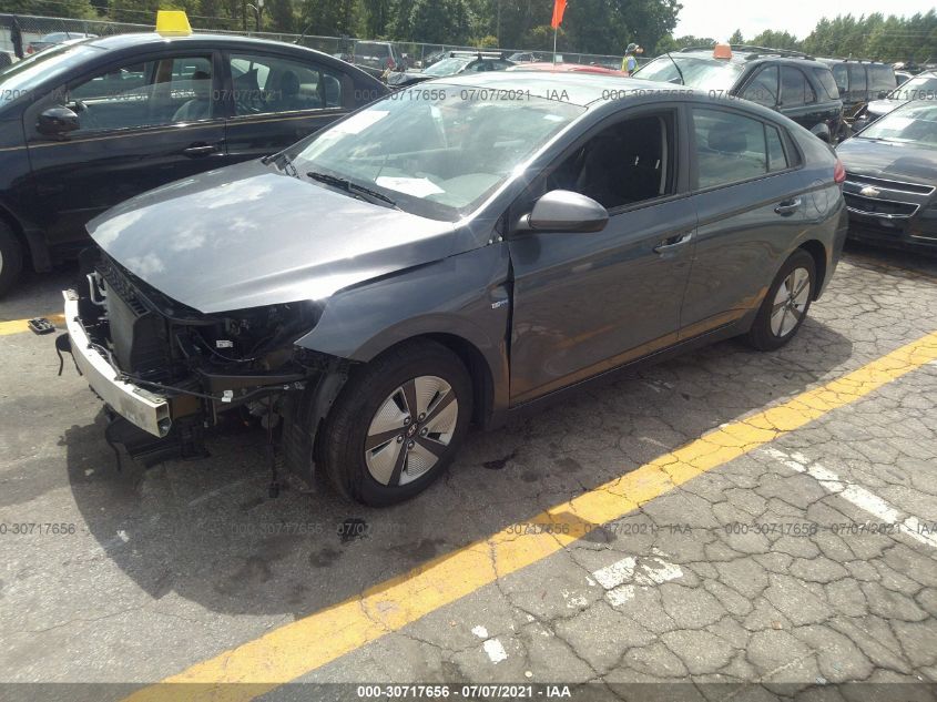 2019 HYUNDAI IONIQ HYBRID BLUE KMHC65LC1KU173953