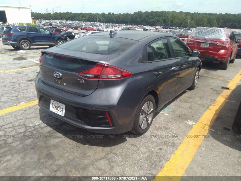 2019 HYUNDAI IONIQ HYBRID BLUE KMHC65LC1KU173953