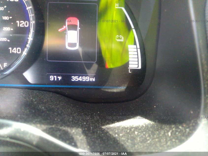 2019 HYUNDAI IONIQ HYBRID BLUE KMHC65LC1KU173953