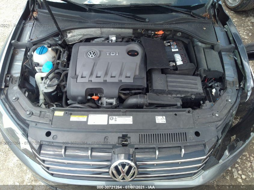 2013 VOLKSWAGEN PASSAT TDI SE W/SUNROOF 1VWBN7A34DC117450