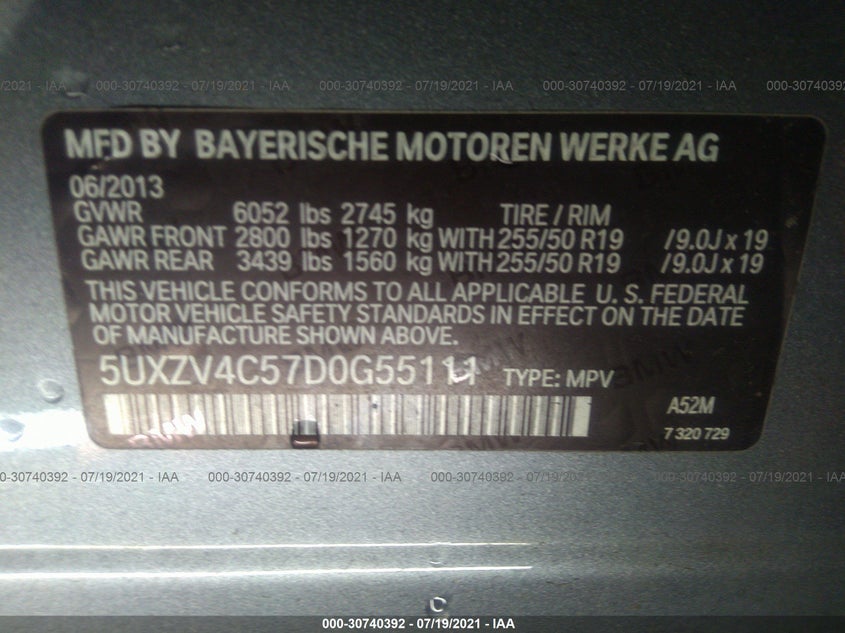 BMW X5 2013 -auction- 8