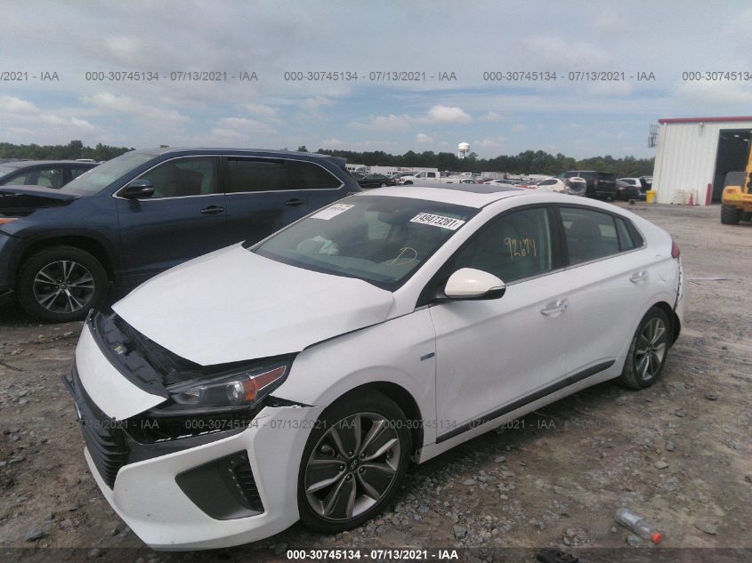 2018 HYUNDAI IONIQ HYBRID LIMITED KMHC85LC2JU060442