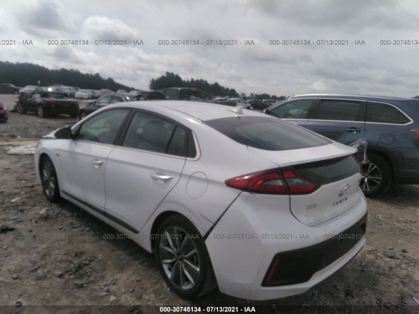 2018 HYUNDAI IONIQ HYBRID LIMITED KMHC85LC2JU060442