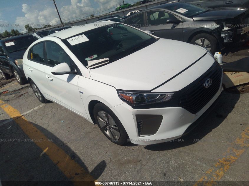 2019 HYUNDAI IONIQ HYBRID BLUE KMHC65LC9KU175224