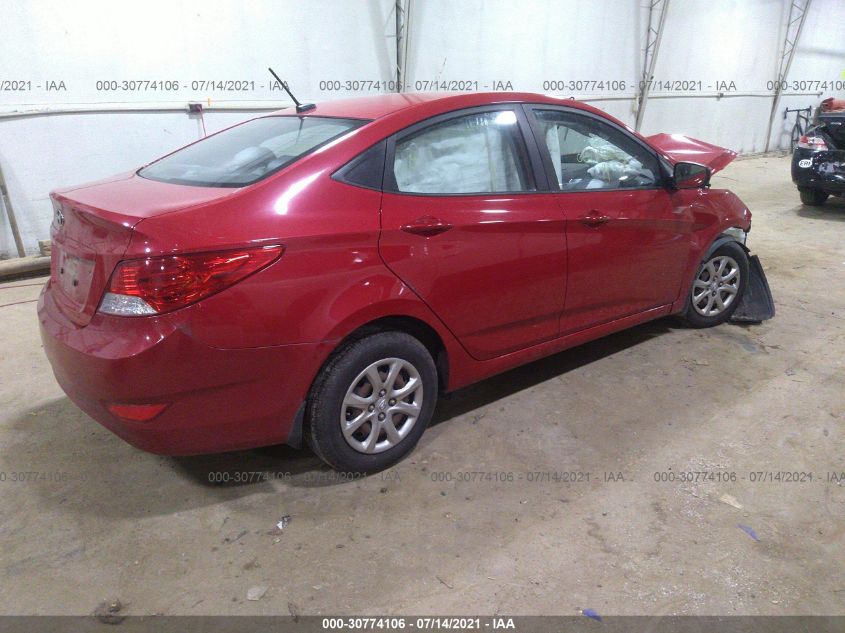 2014 HYUNDAI ACCENT GLS KMHCT4AE1EU777336